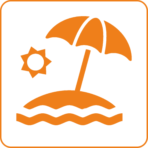 Мелко-галечный пляж - 300 м